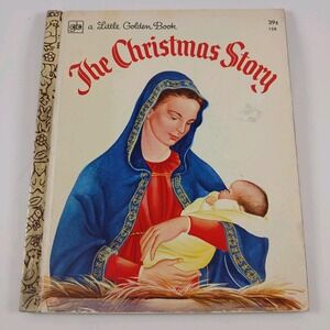 Vintage A Little Golden Book The Christmas Story 1972 #158 Eighth Printing